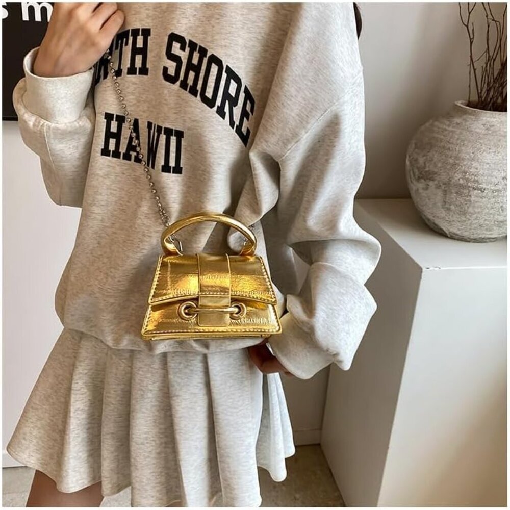 Chic Tiny Clutch Purse With Adjustable Chain - Id… - image 8